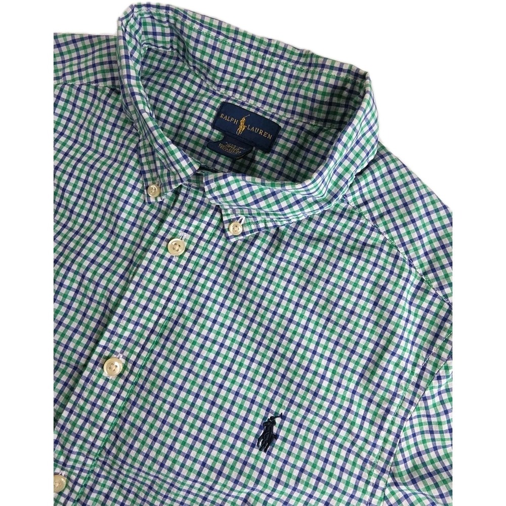 Polo Ralph Lauren Boy's Large multicolor Check Long Sleeve Button Down Shirt